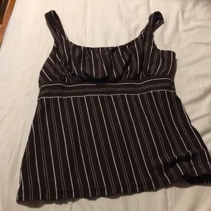 ANN TAYLOR BROWN TANK TOP